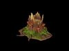 Stylized Tree Stump with Mushrooms 2 Differend 3D Model - AI Low-poly 3D model_2