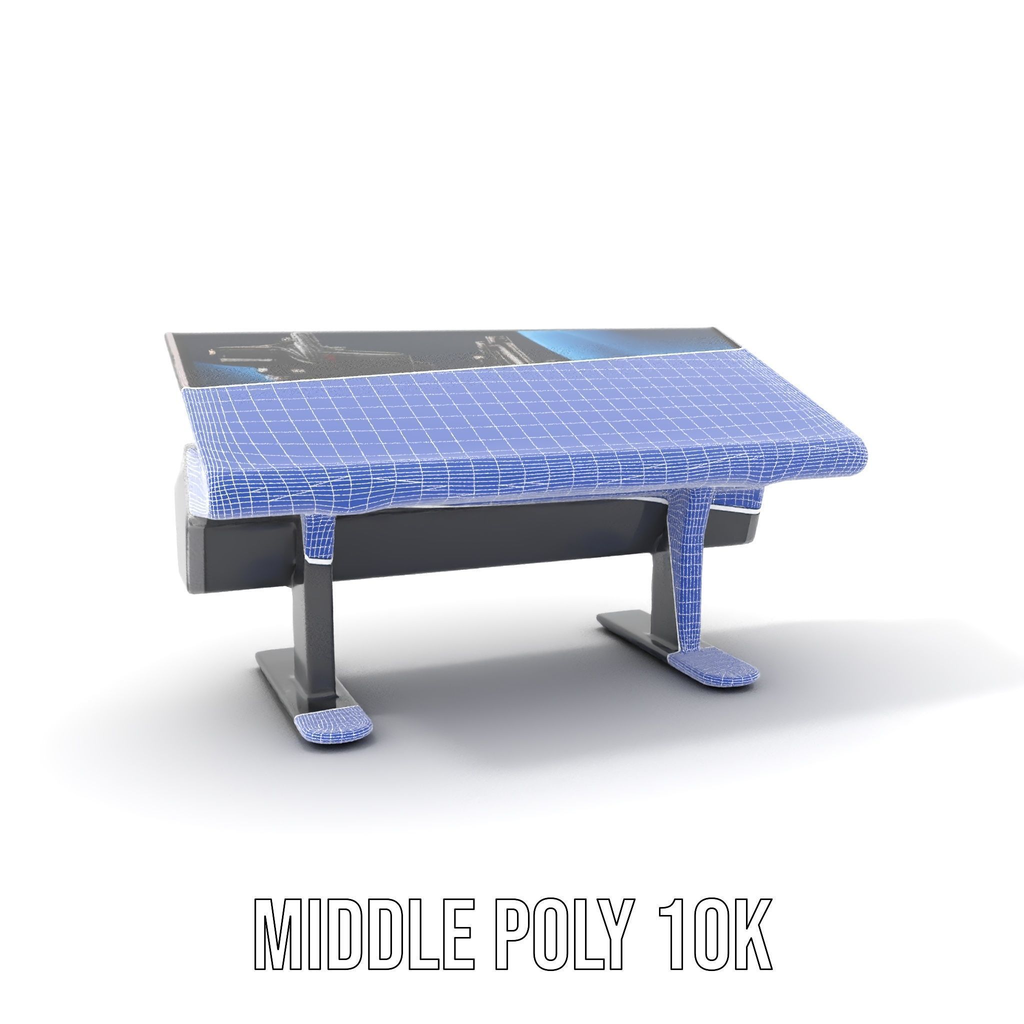 Futuristic Interactive Display Table Model Pack Low-poly 3D model_5