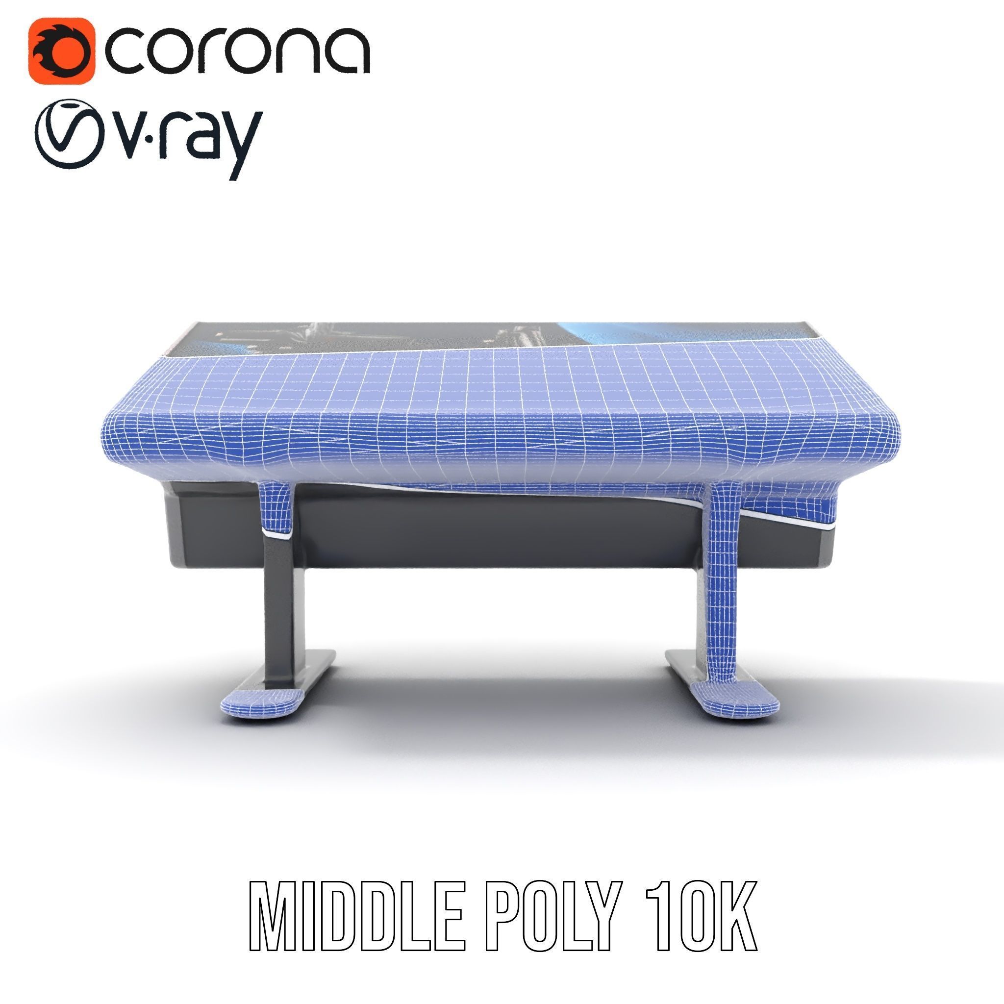 Futuristic Interactive Display Table Model Pack Low-poly 3D model_29
