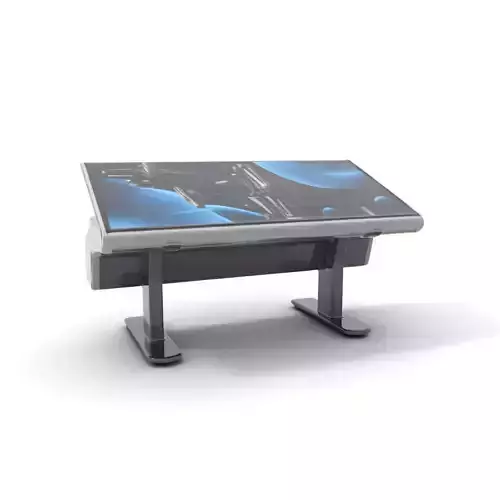 Futuristic Interactive Display Table Model Pack Low-poly 3D model