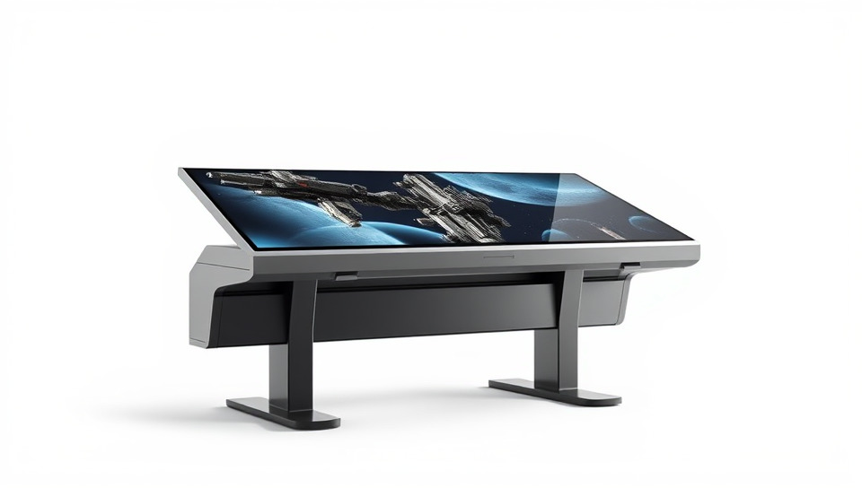 Futuristic Interactive Display Table Model Pack Low-poly 3D model_2