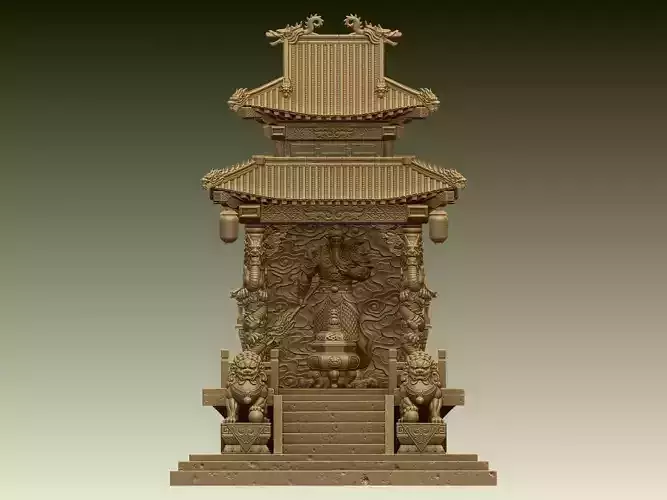 Guan Yu Temple Diorama 