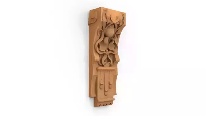 Decorative Bracket carved classic cnc 3d printing 04 
