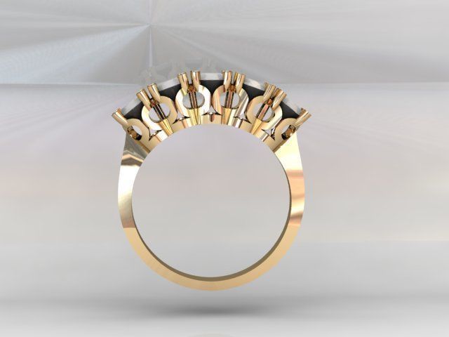 ring new solitaire 3D print model_2