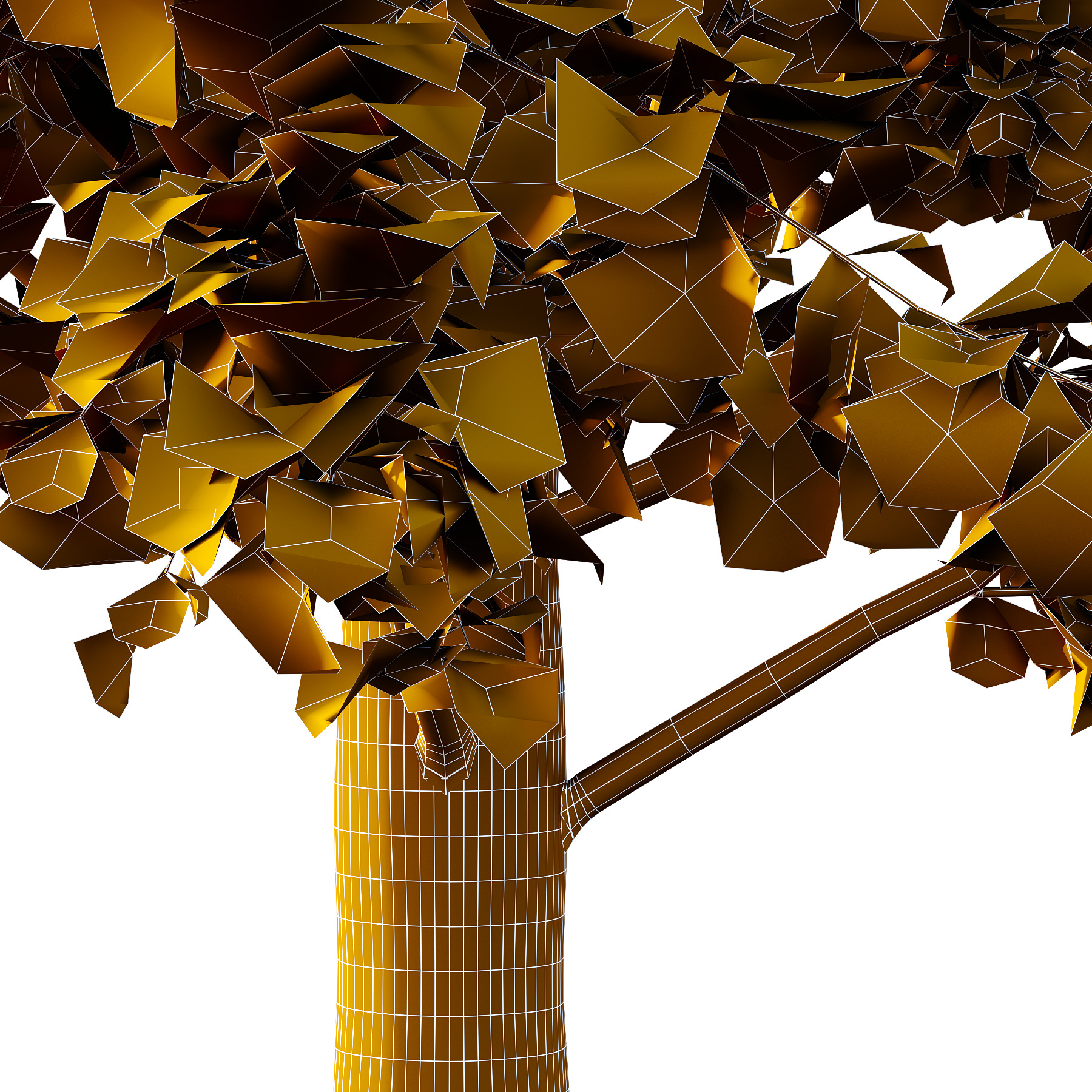 Maidenhair Ginkgo Biloba Tree 10 3D model_4
