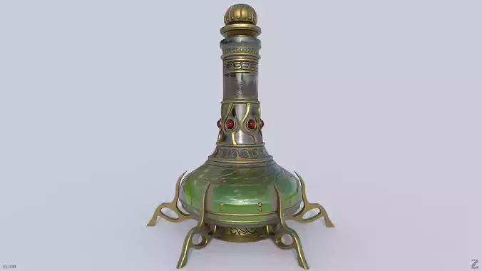 Elixir Low-poly 3D model