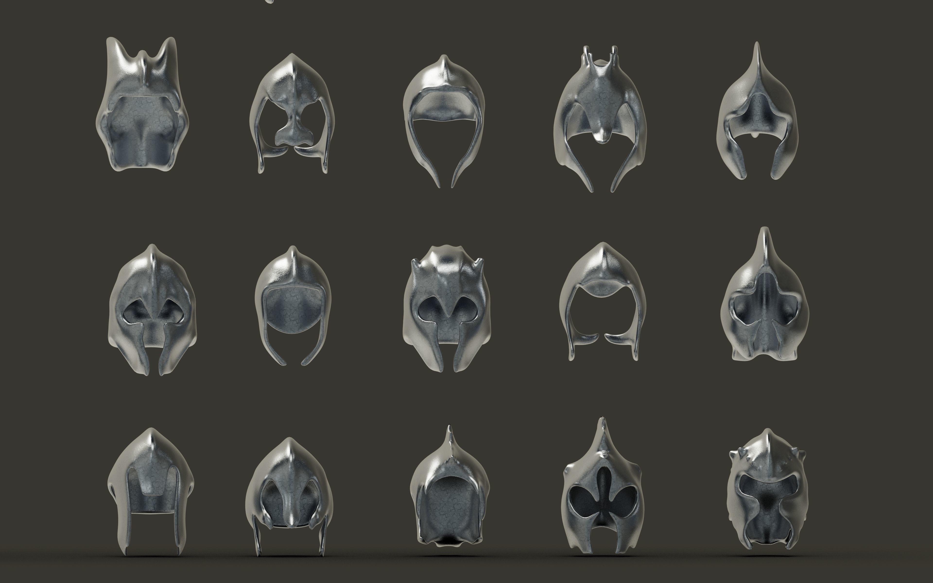 50 Models Of Helmet-Military - Army-Weapons-Vol 03 Low-poly 3D model_10