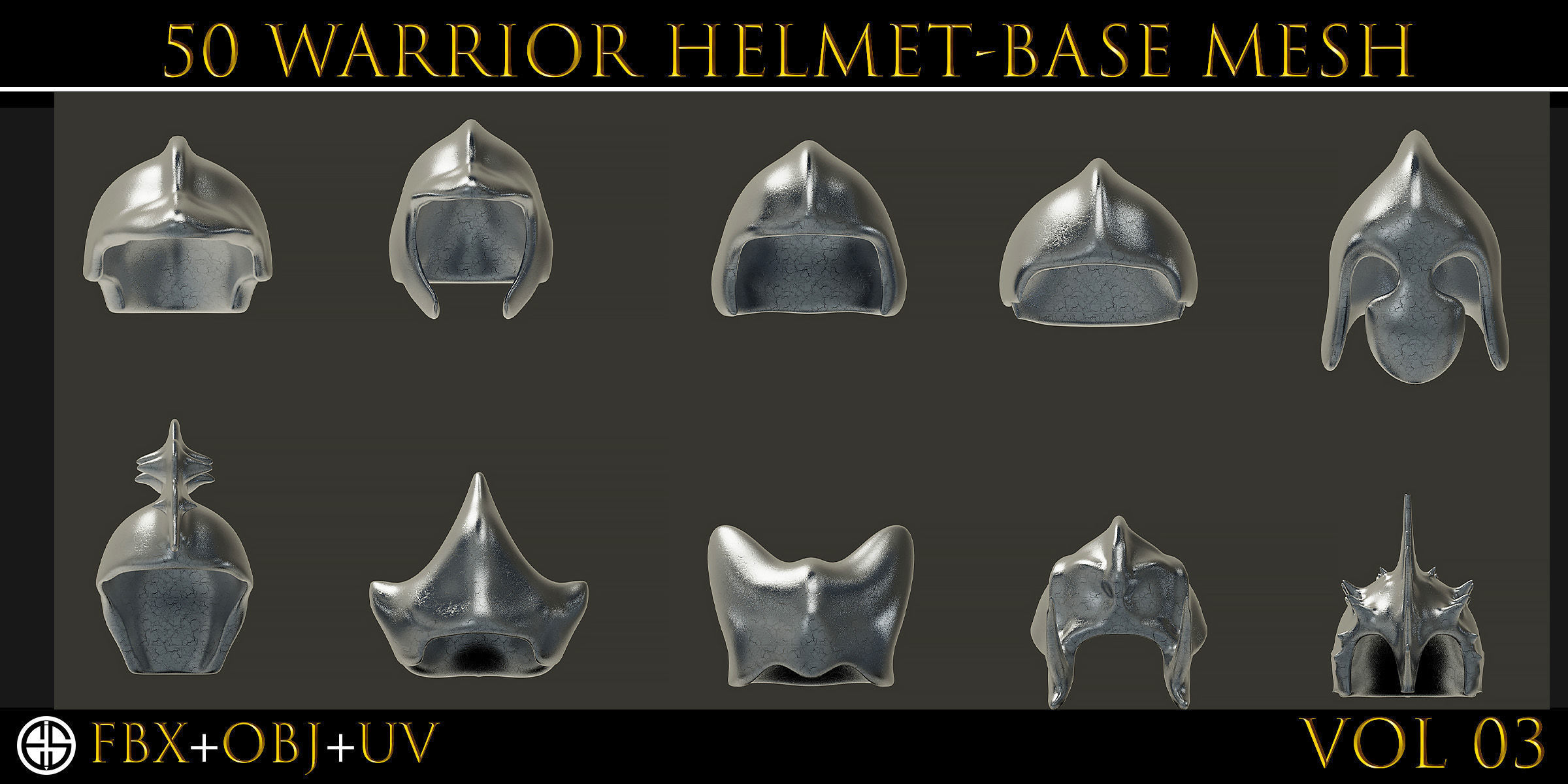 50 Models Of Helmet-Military - Army-Weapons-Vol 03 Low-poly 3D model_17