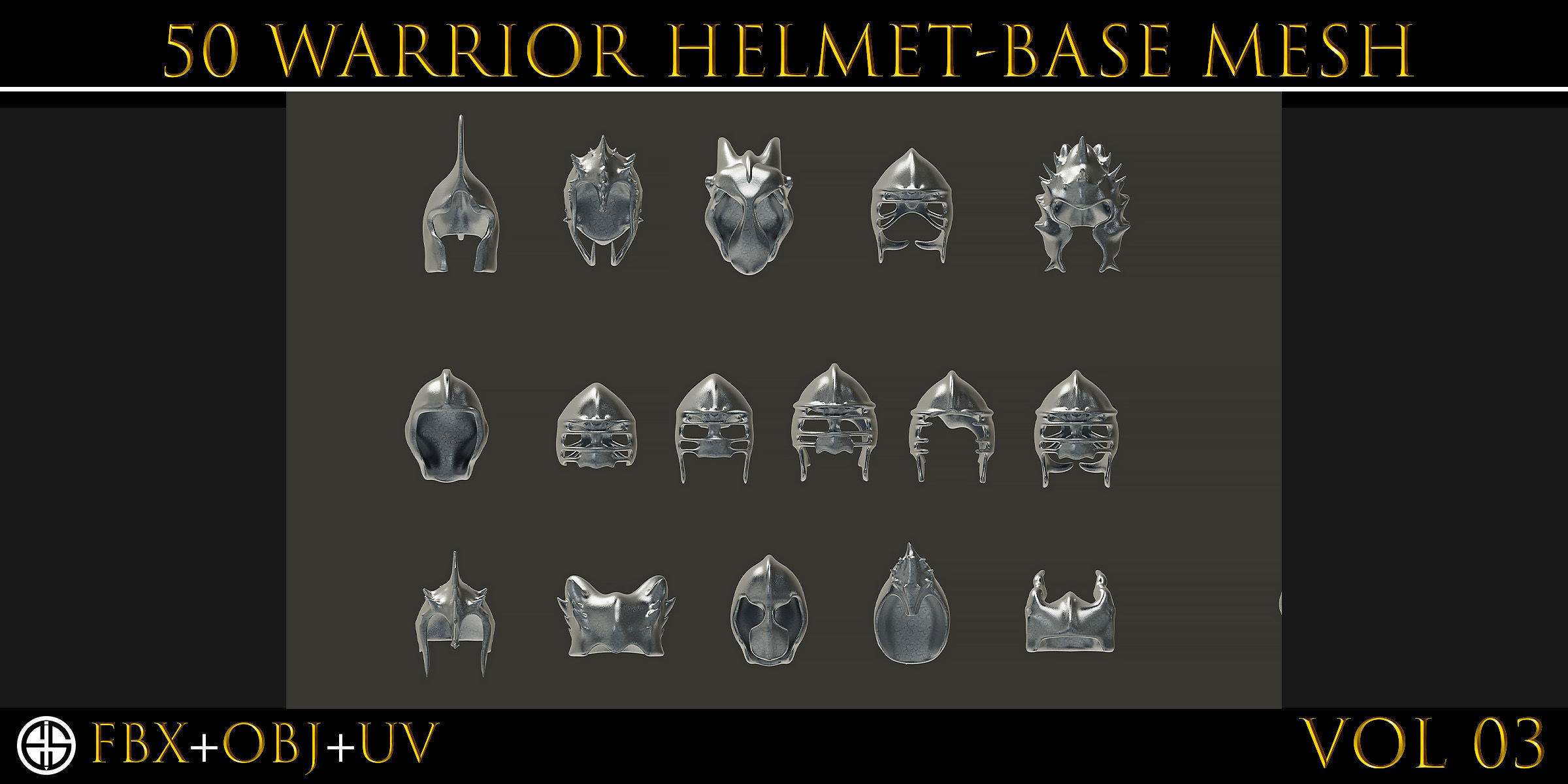 50 Models Of Helmet-Military - Army-Weapons-Vol 03 Low-poly 3D model_18