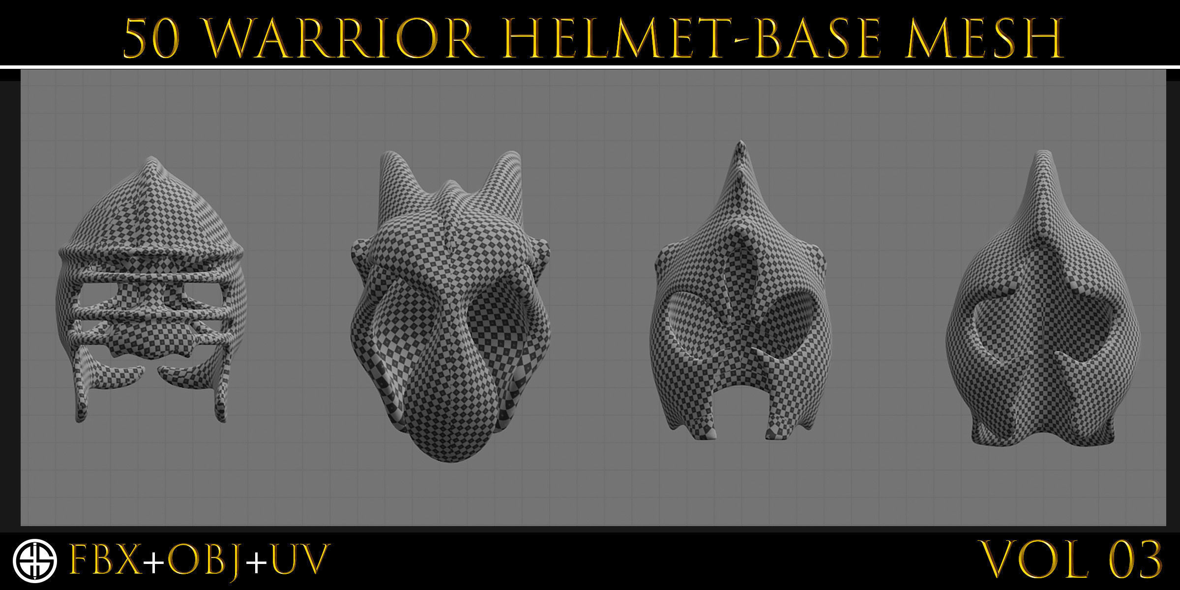 50 Models Of Helmet-Military - Army-Weapons-Vol 03 Low-poly 3D model_7