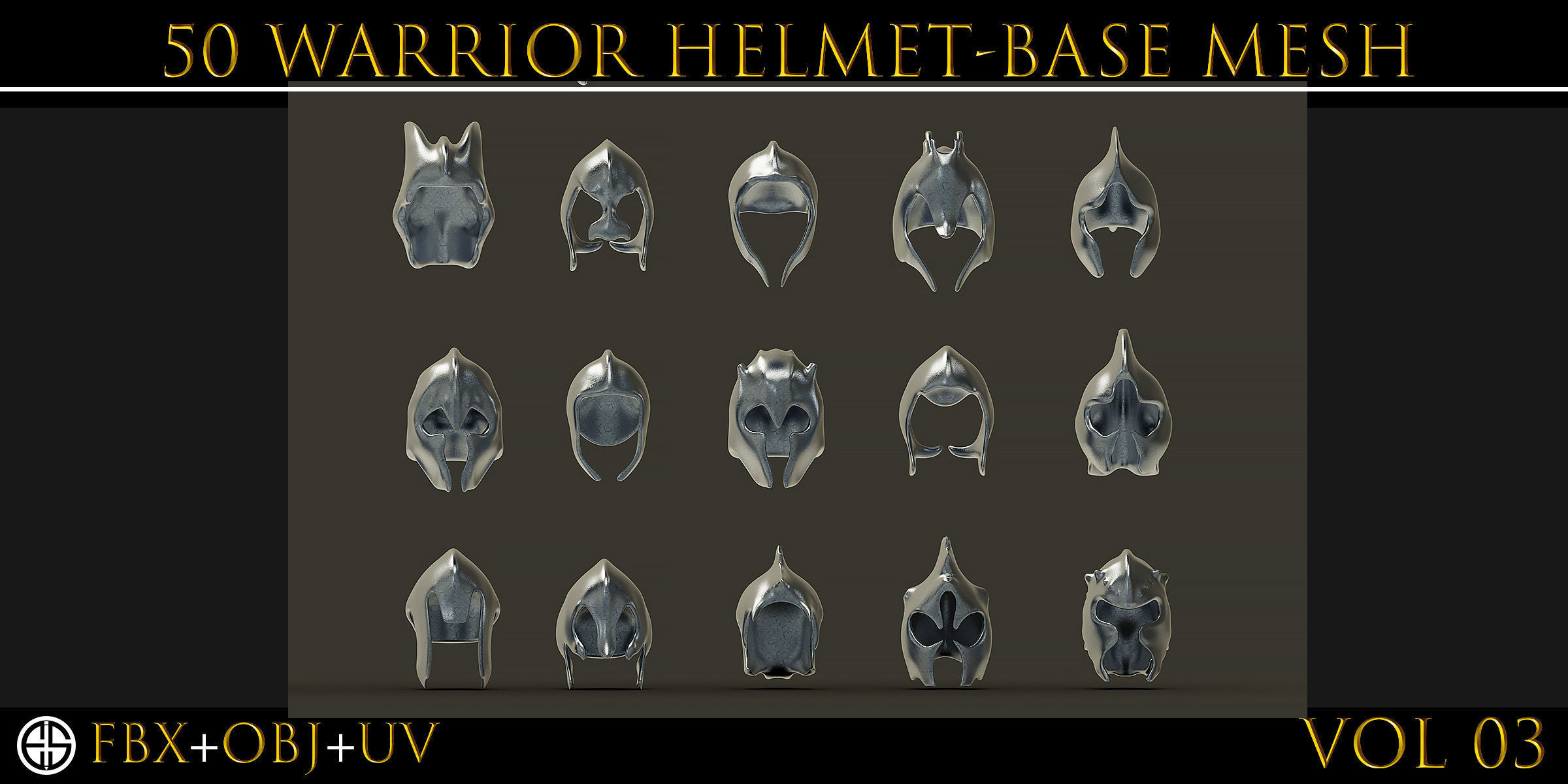 50 Models Of Helmet-Military - Army-Weapons-Vol 03 Low-poly 3D model_15