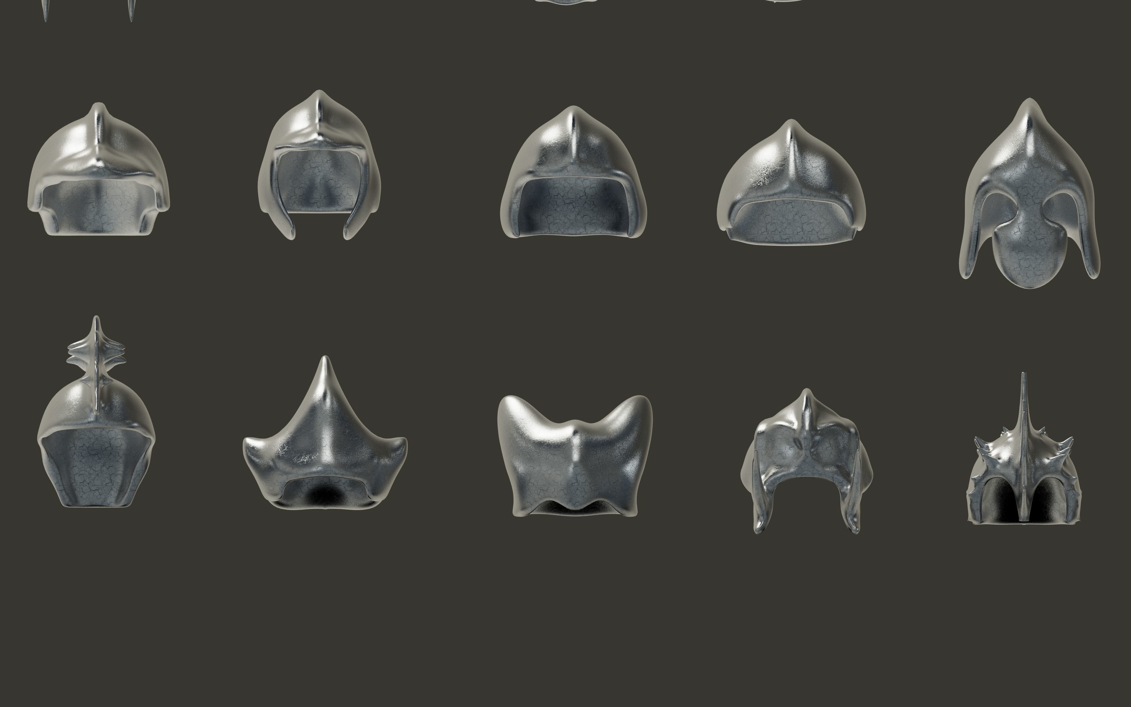 50 Models Of Helmet-Military - Army-Weapons-Vol 03 Low-poly 3D model_8