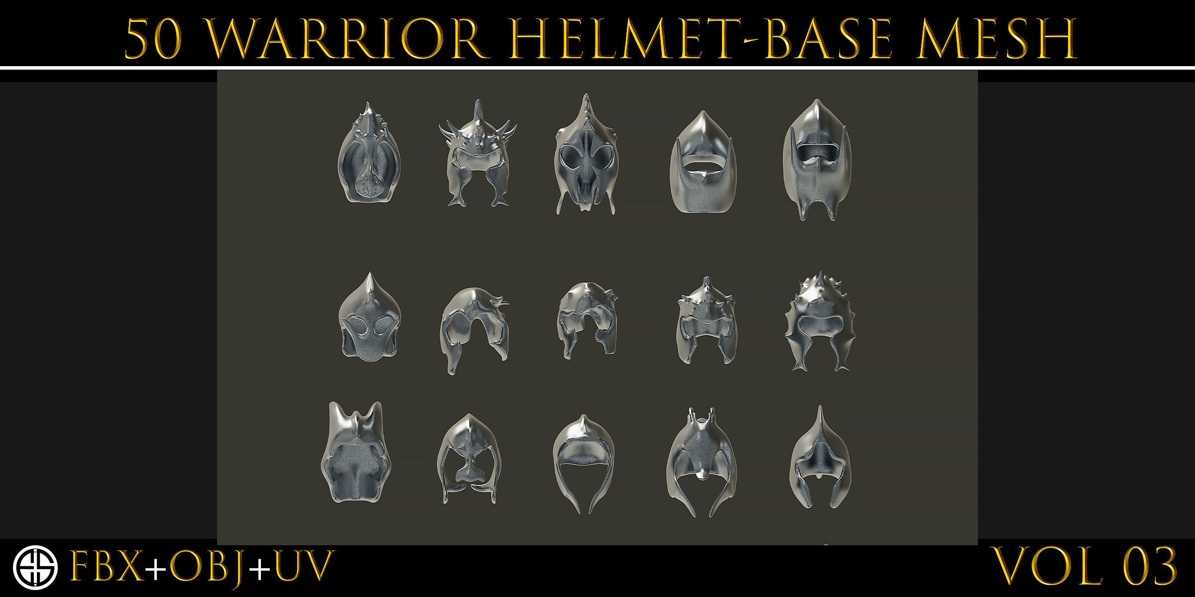 50 Models Of Helmet-Military - Army-Weapons-Vol 03 Low-poly 3D model_16