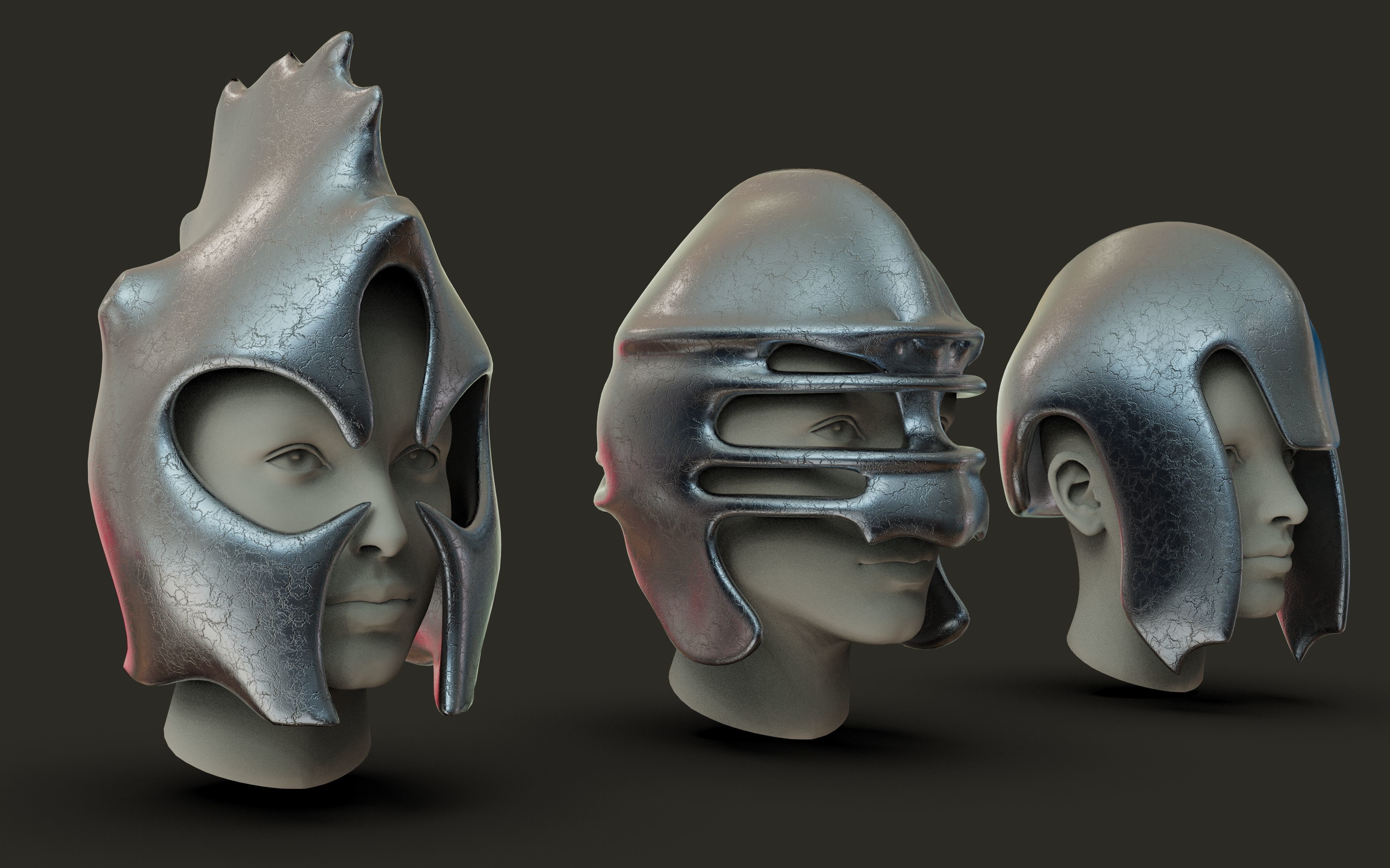 50 Models Of Helmet-Military - Army-Weapons-Vol 03 Low-poly 3D model_1