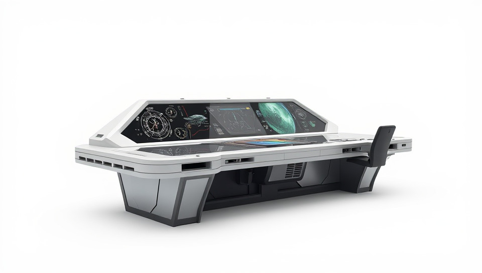 Futuristic Command Console Model Pack Low-poly 3D model_3