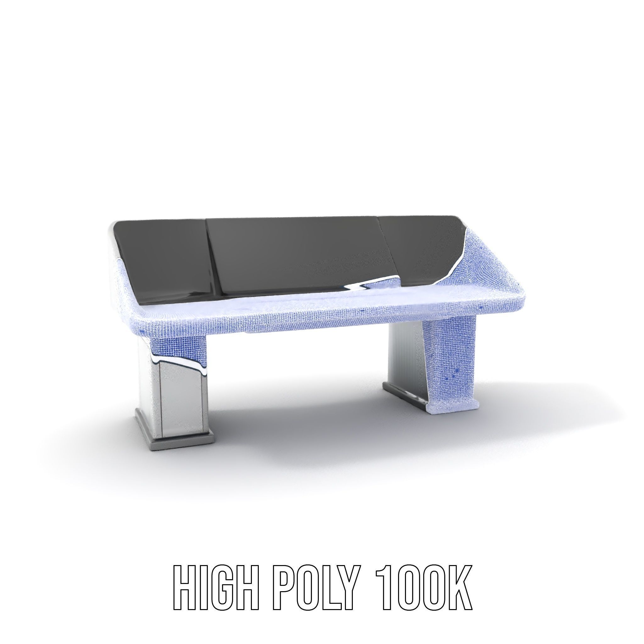 Modern Control Desk with Screen model pack Low-poly 3D model_5
