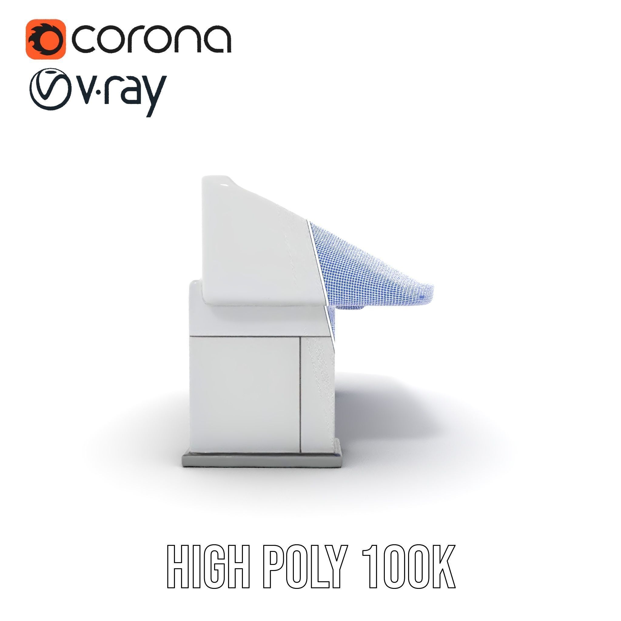 Modern Control Desk with Screen model pack Low-poly 3D model_30