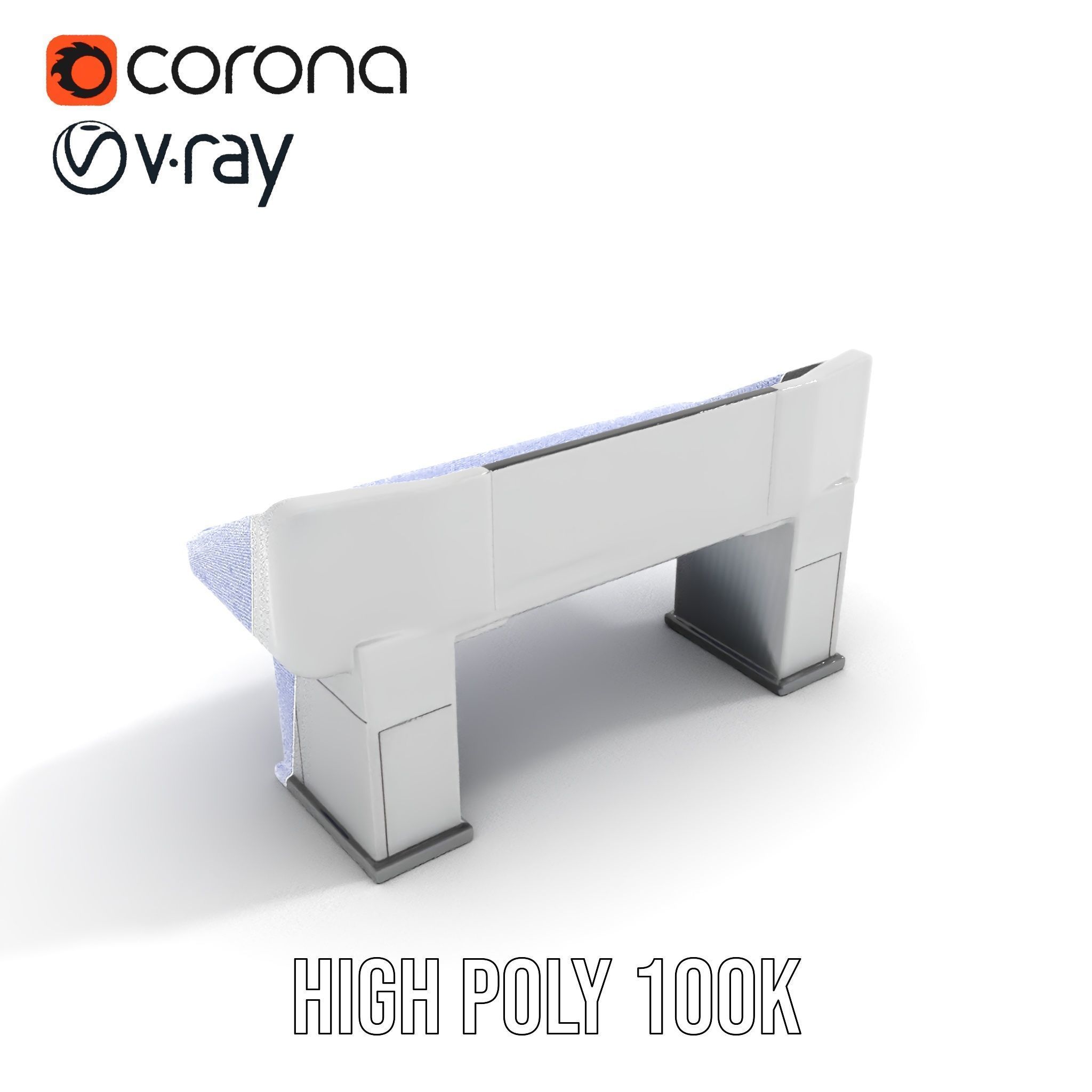 Modern Control Desk with Screen model pack Low-poly 3D model_34