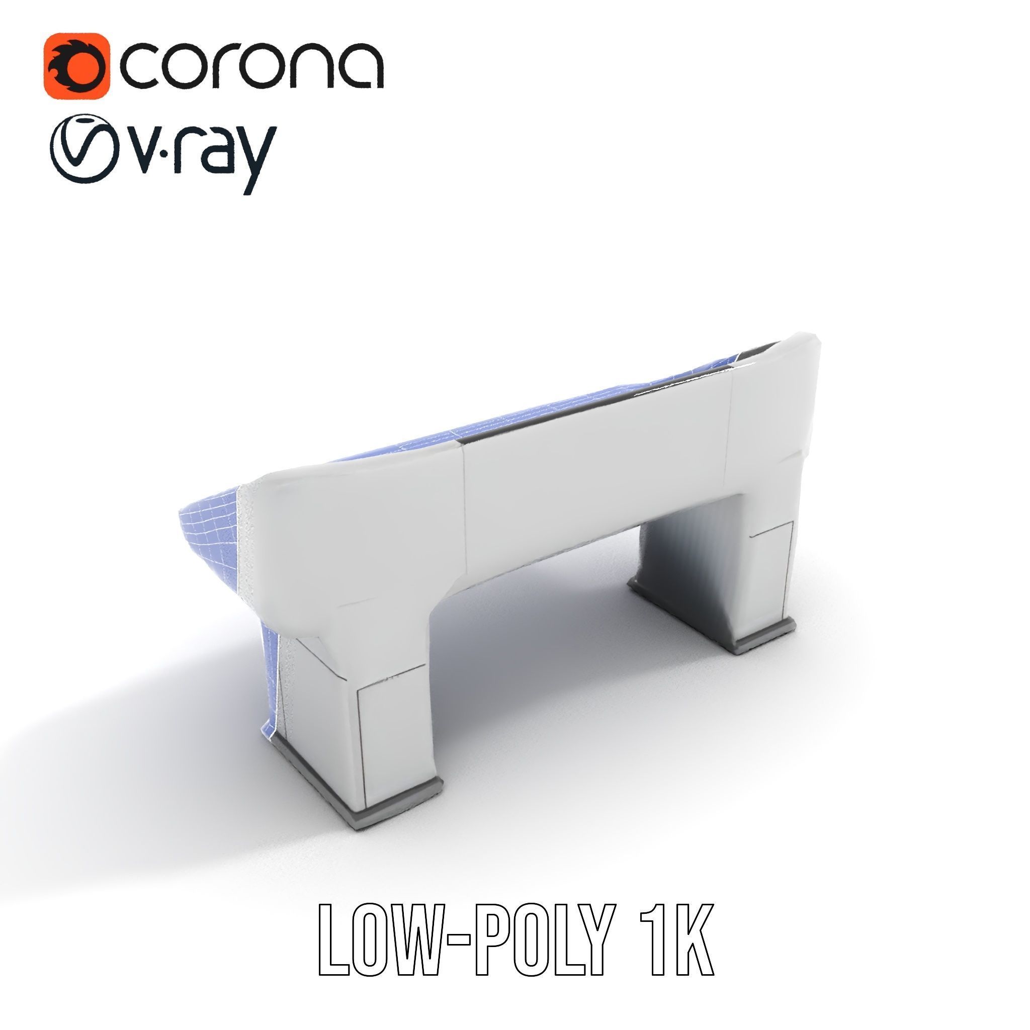 Modern Control Desk with Screen model pack Low-poly 3D model_18