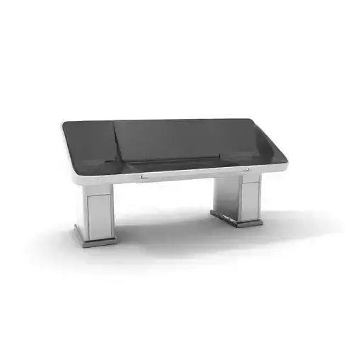 Modern Control Desk with Screen model pack Low-poly 3D model