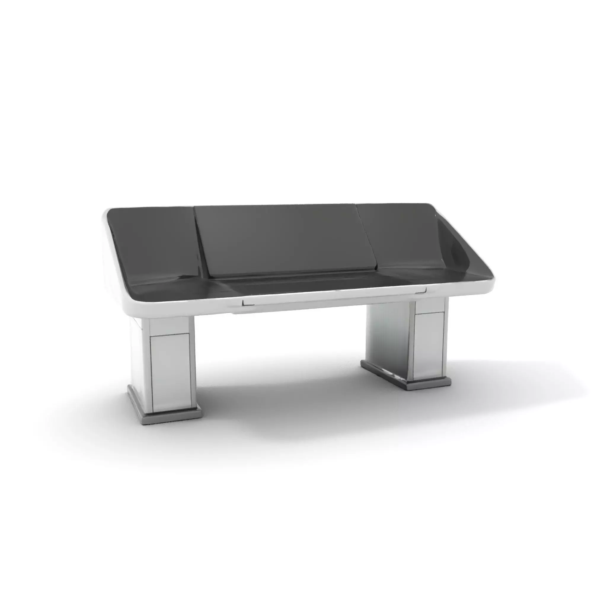 Modern Control Desk with Screen model pack Low-poly 3D model_0