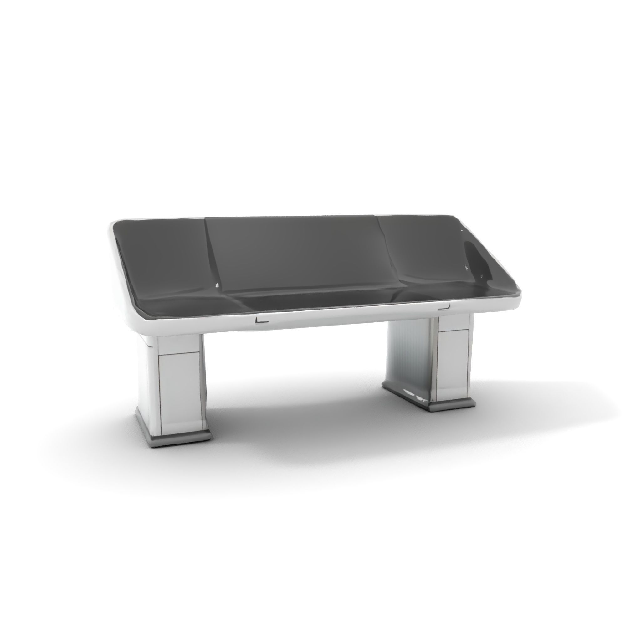 Modern Control Desk with Screen model pack Low-poly 3D model_10