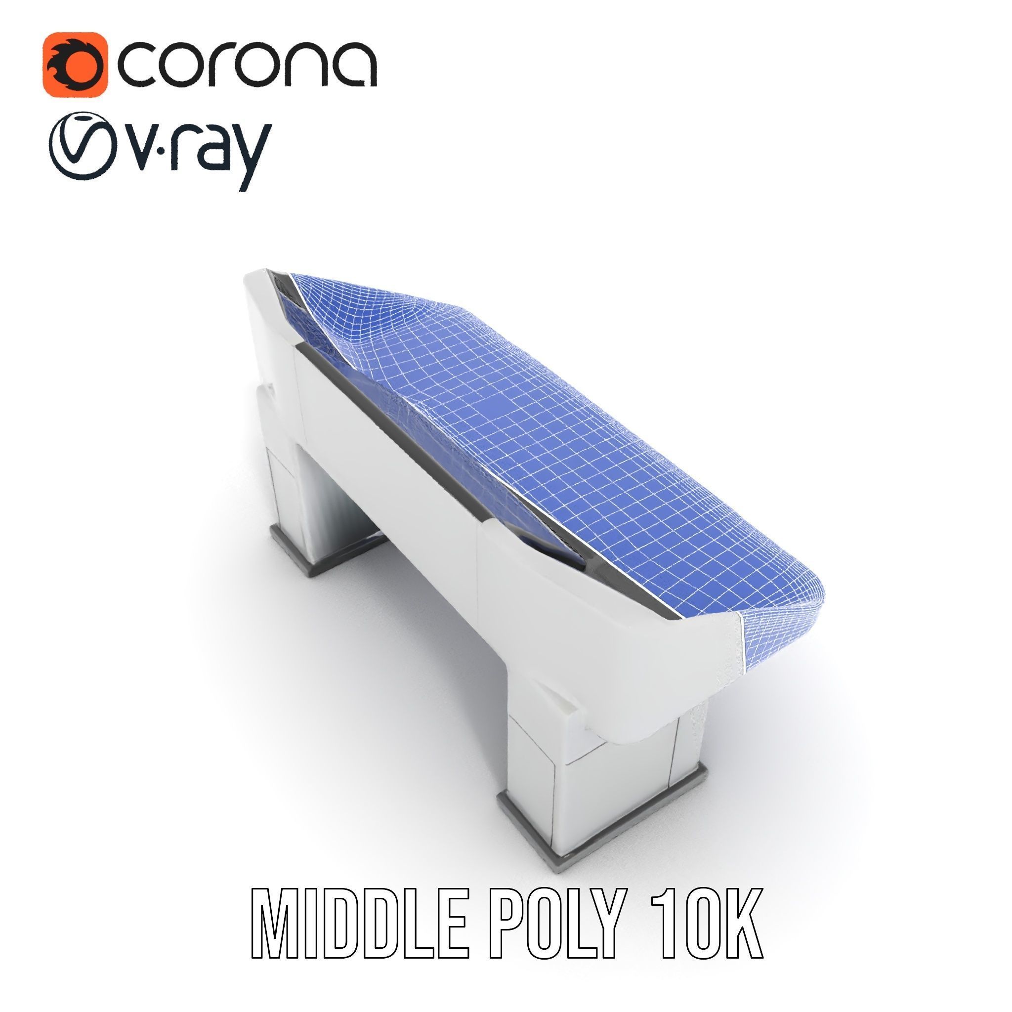 Modern Control Desk with Screen model pack Low-poly 3D model_31