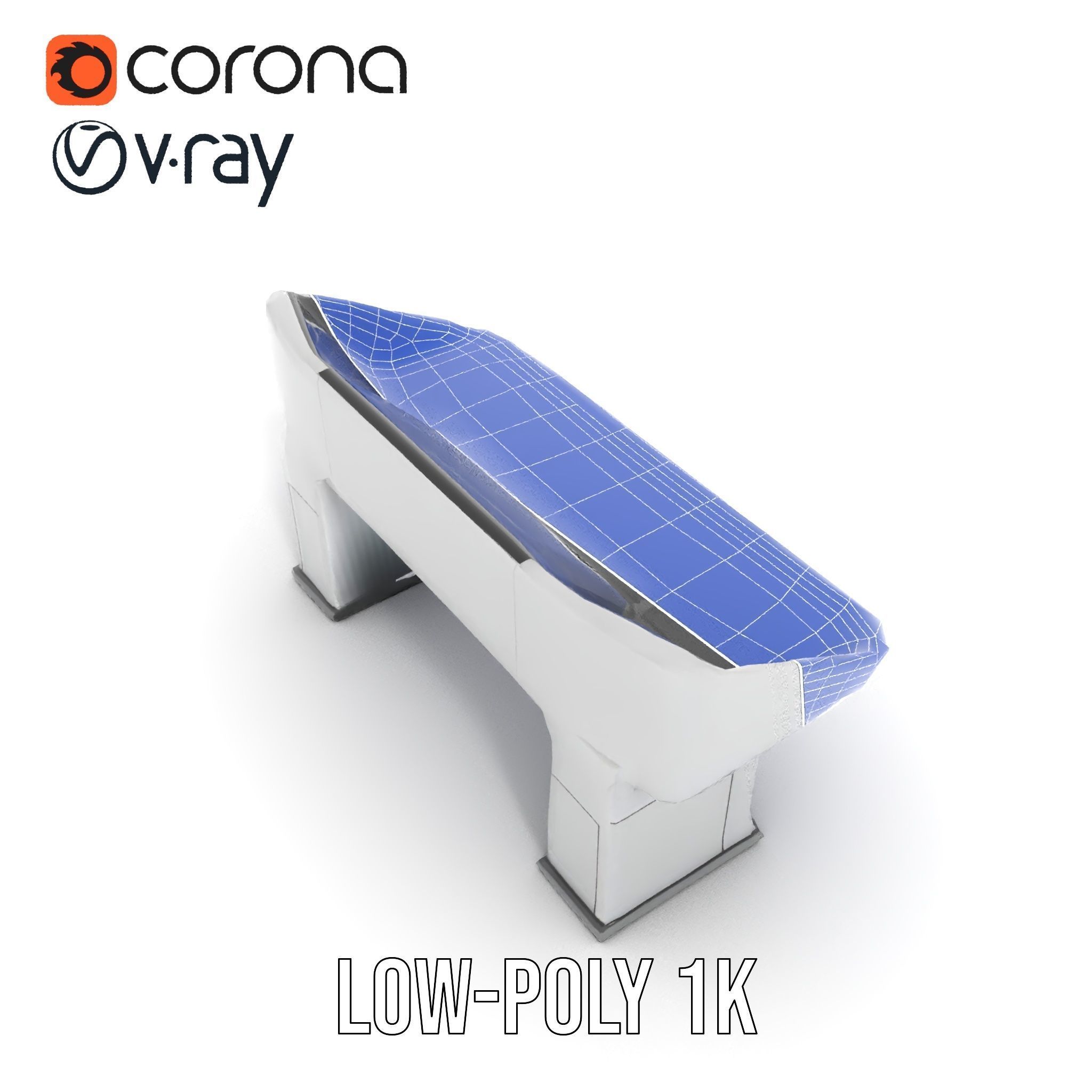 Modern Control Desk with Screen model pack Low-poly 3D model_15