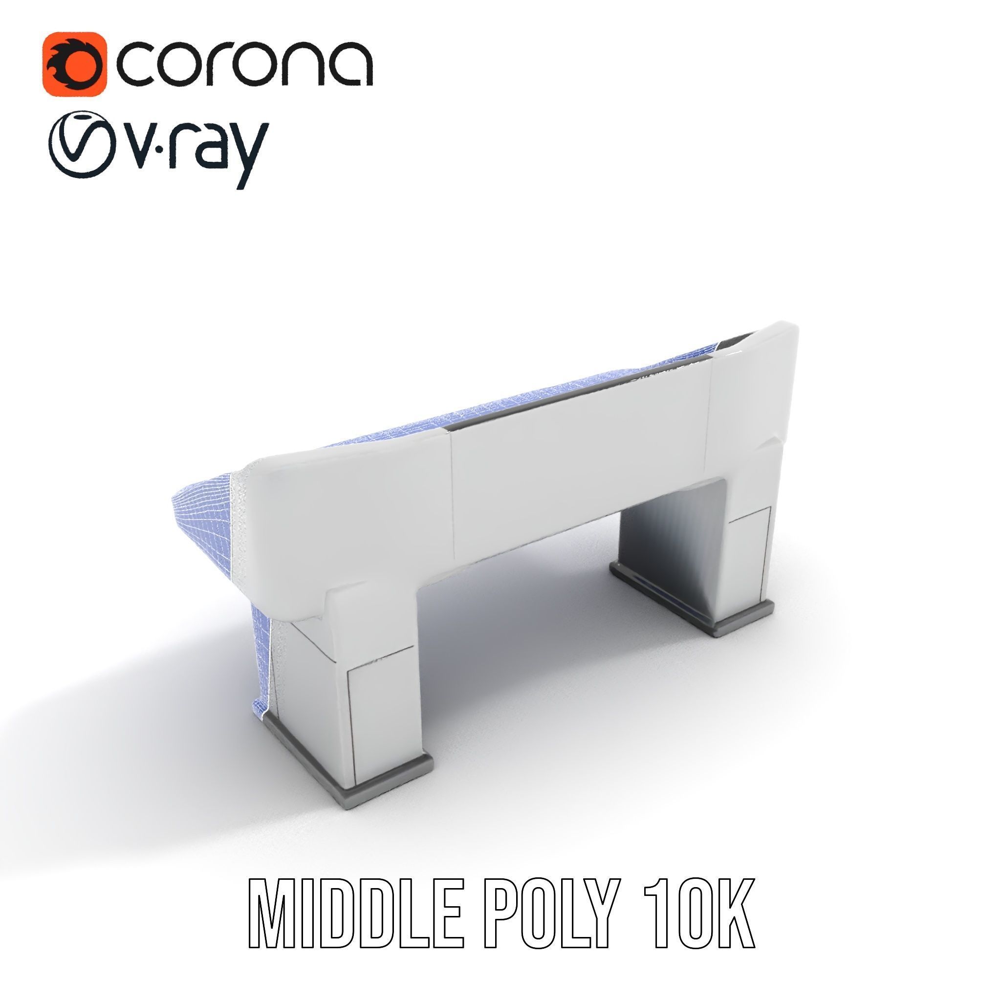 Modern Control Desk with Screen model pack Low-poly 3D model_20