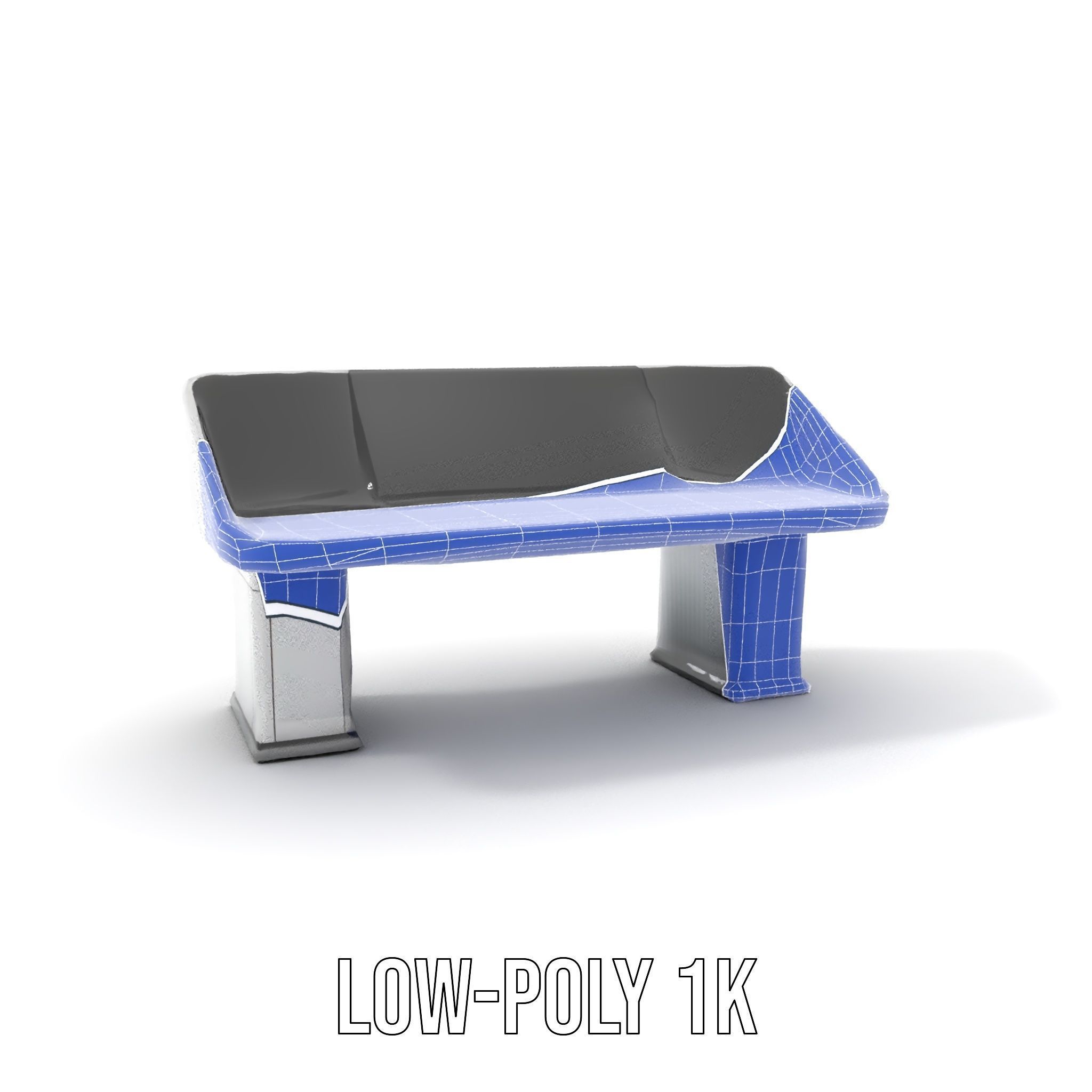 Modern Control Desk with Screen model pack Low-poly 3D model_13