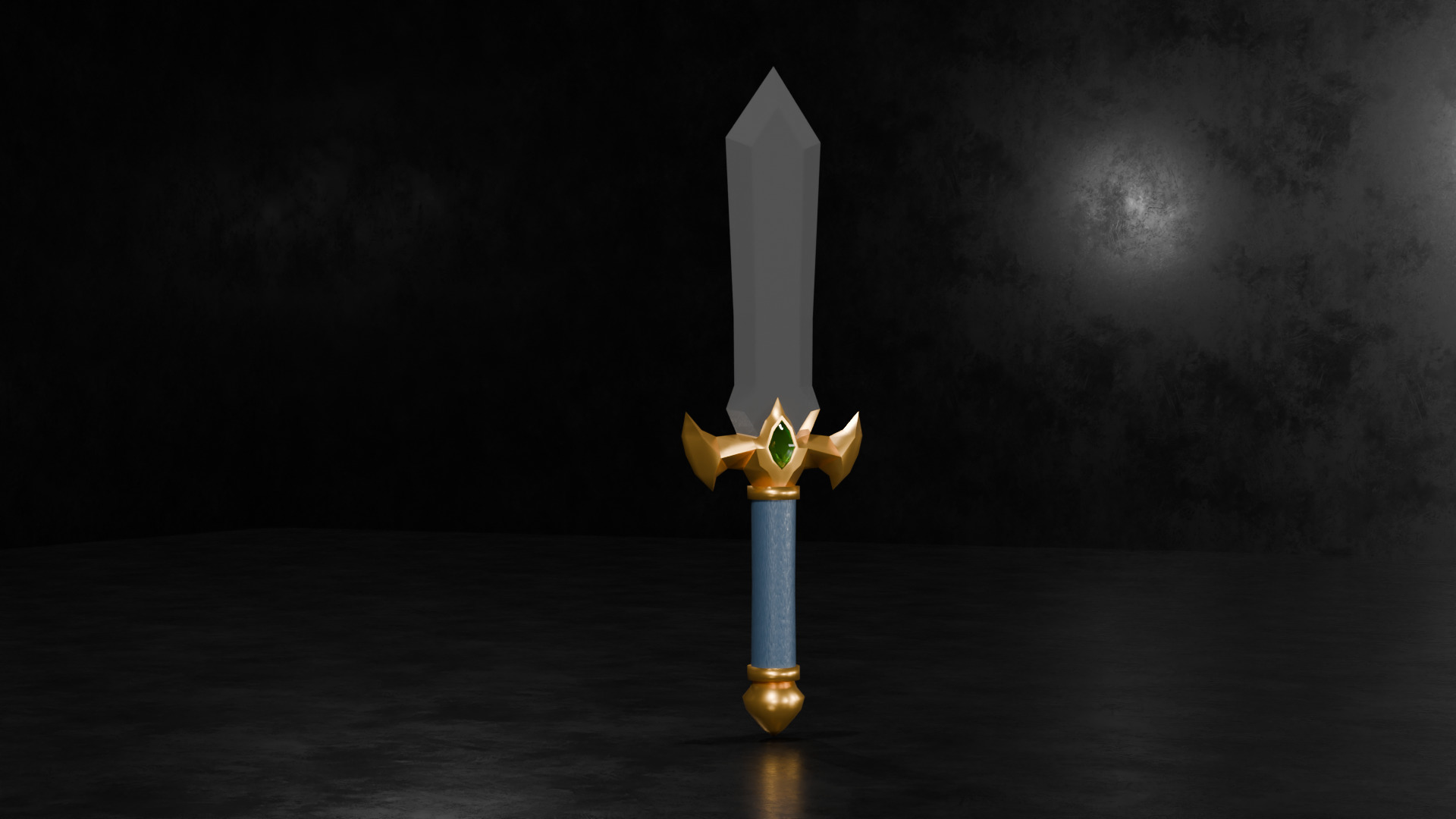 10 Low-Poly Sword Models Low-poly 3D model_3