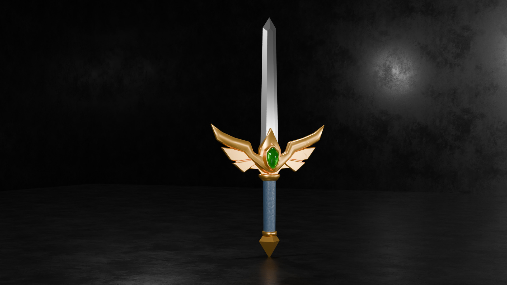 10 Low-Poly Sword Models Low-poly 3D model_4