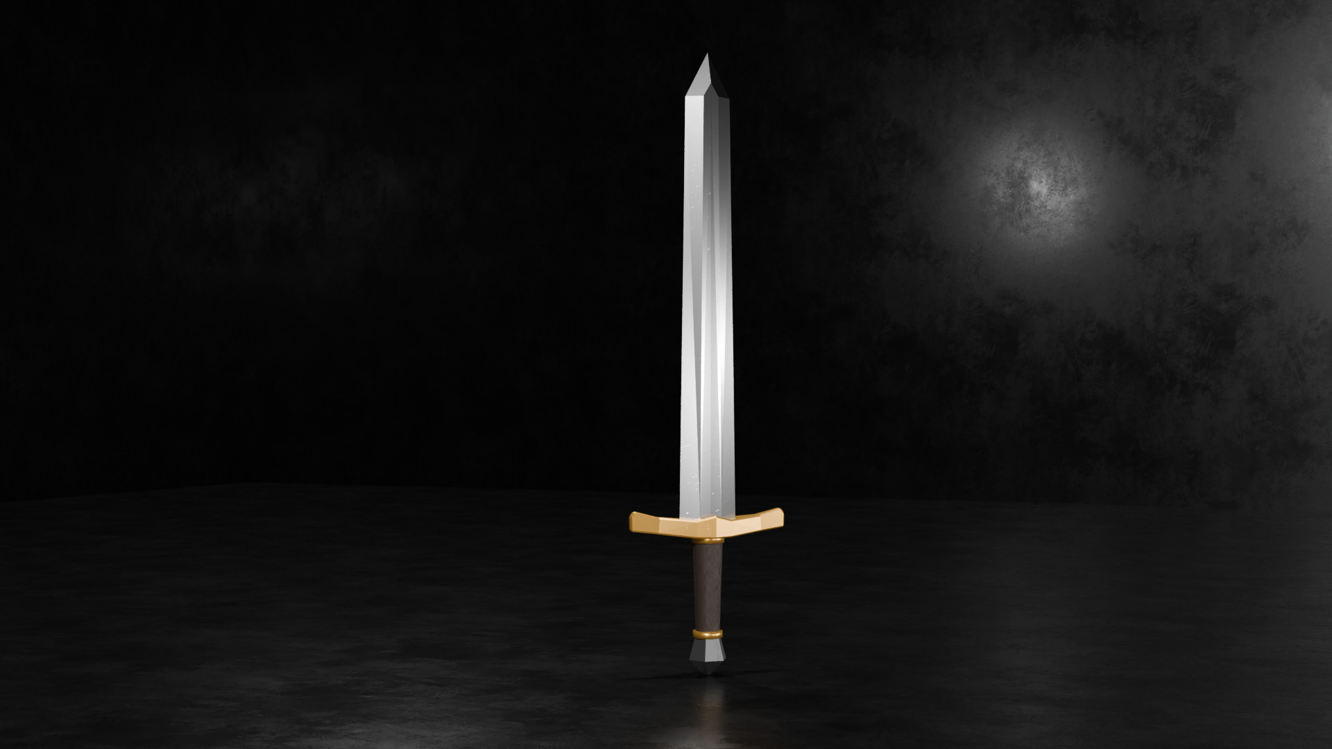 10 Low-Poly Sword Models Low-poly 3D model_5