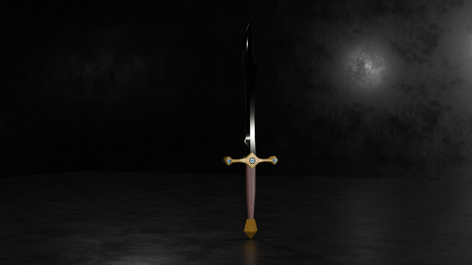 10 Low-Poly Sword Models Low-poly 3D model_8