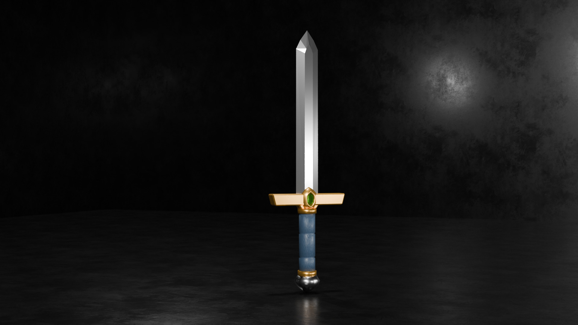 10 Low-Poly Sword Models Low-poly 3D model_2