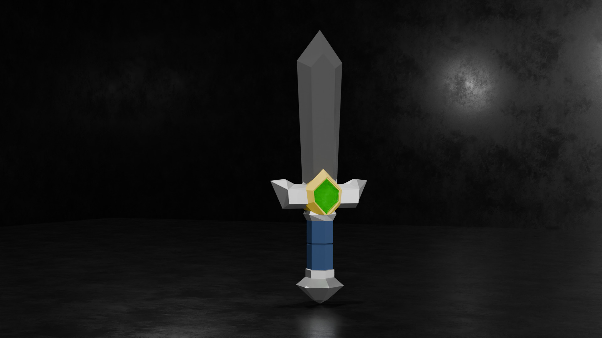 10 Low-Poly Sword Models Low-poly 3D model_1