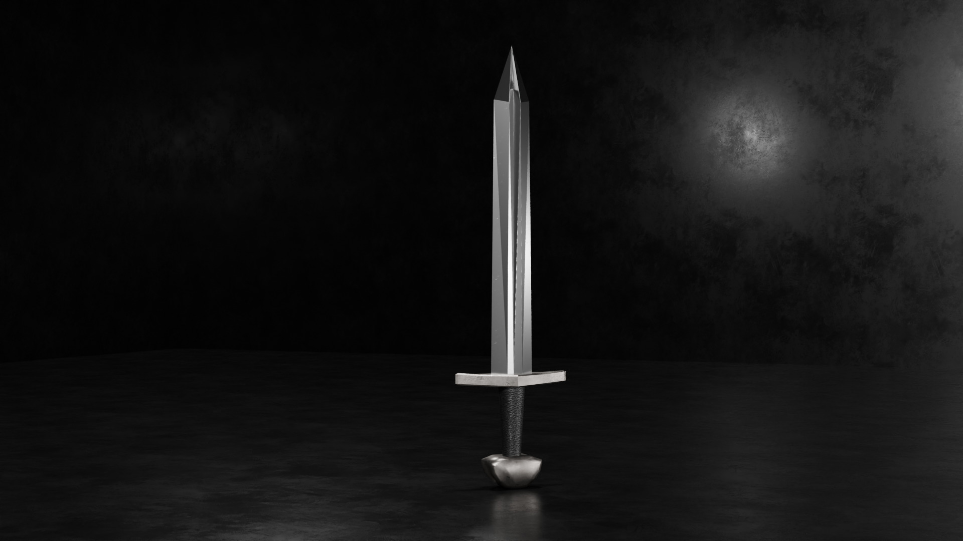 10 Low-Poly Sword Models Low-poly 3D model_9