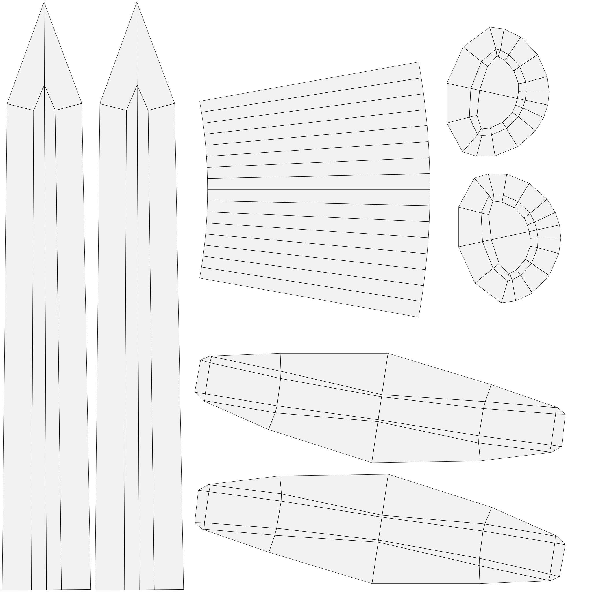 10 Low-Poly Sword Models Low-poly 3D model_24