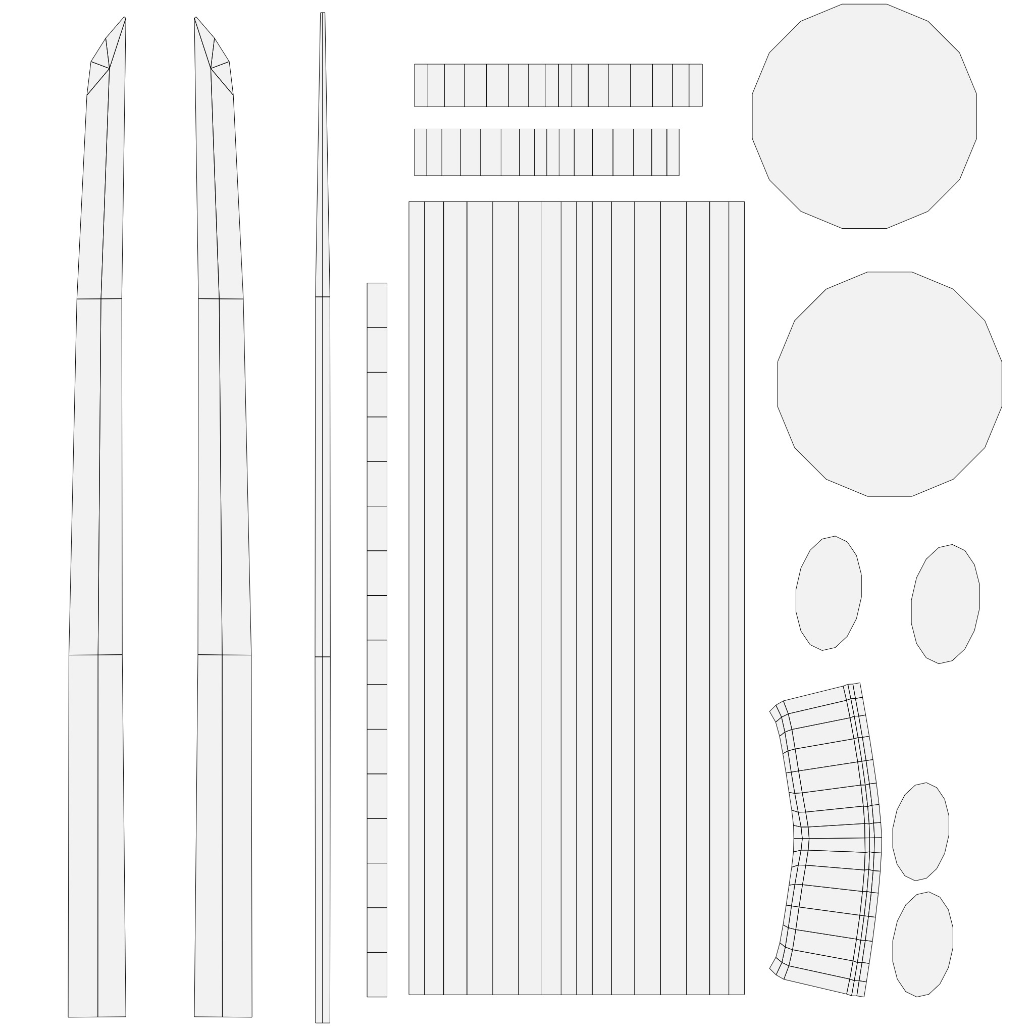 10 Low-Poly Sword Models Low-poly 3D model_22