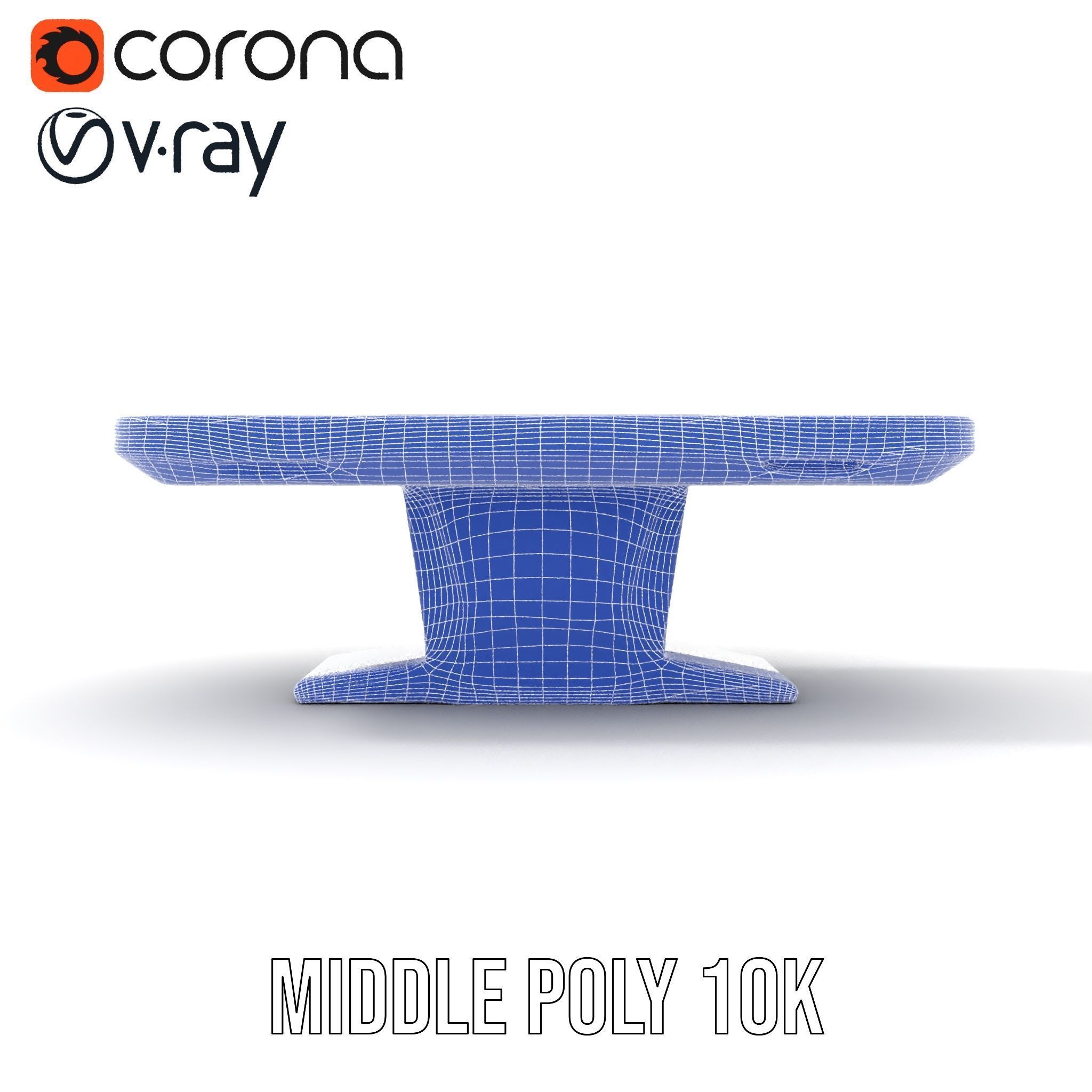 Futuristic Interactive Table Model Pack Low-poly 3D model_24
