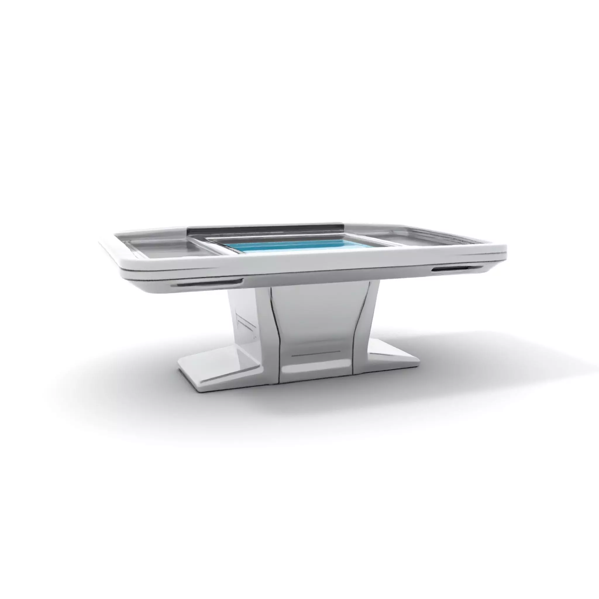 Futuristic Interactive Table Model Pack Low-poly 3D model_0