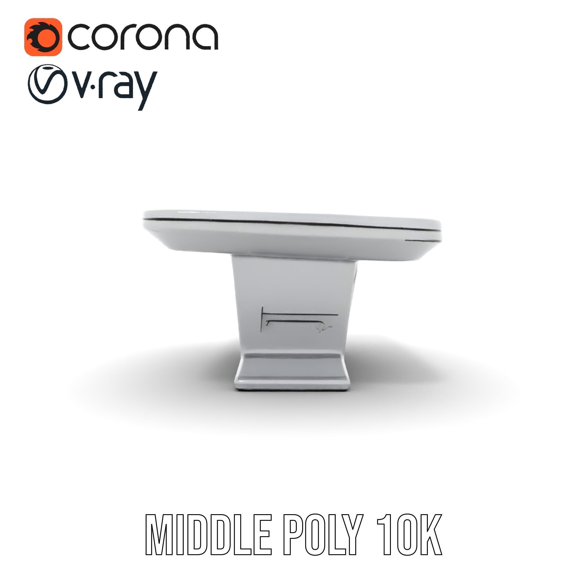 Futuristic Interactive Table Model Pack Low-poly 3D model_17