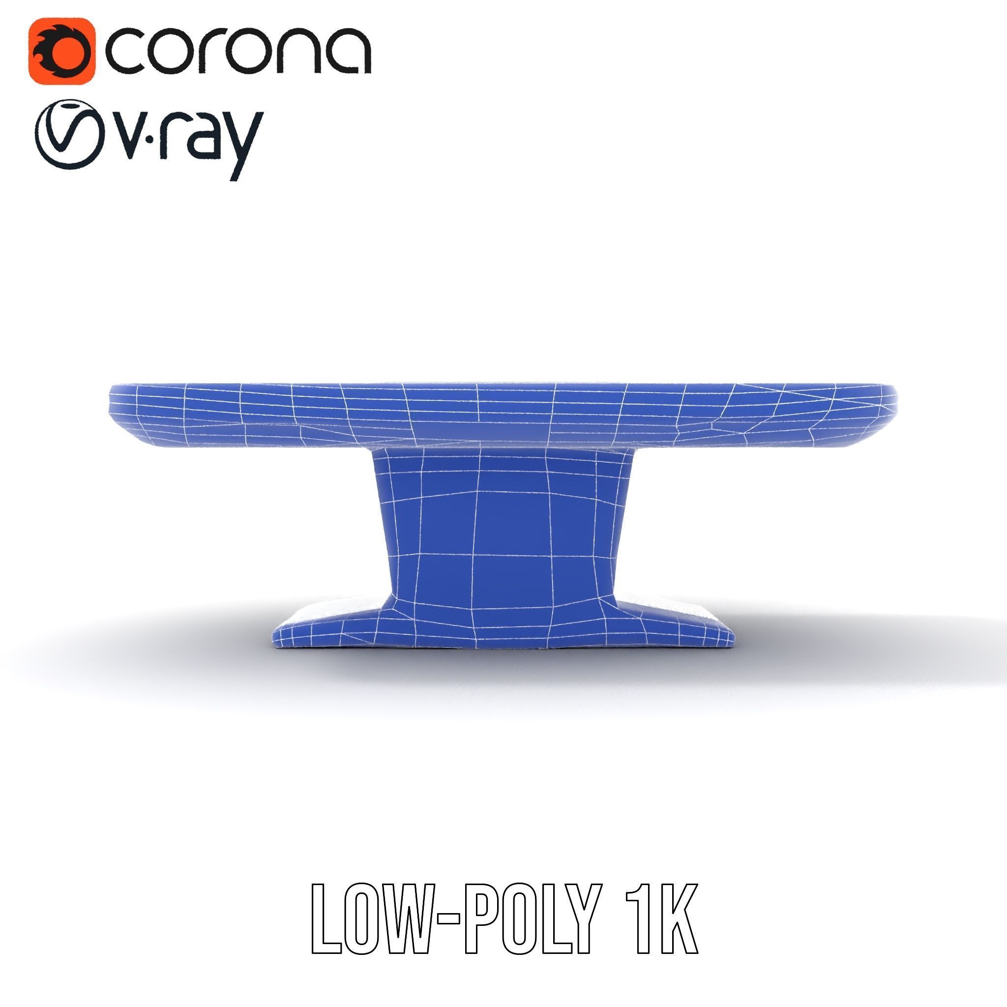 Futuristic Interactive Table Model Pack Low-poly 3D model_20