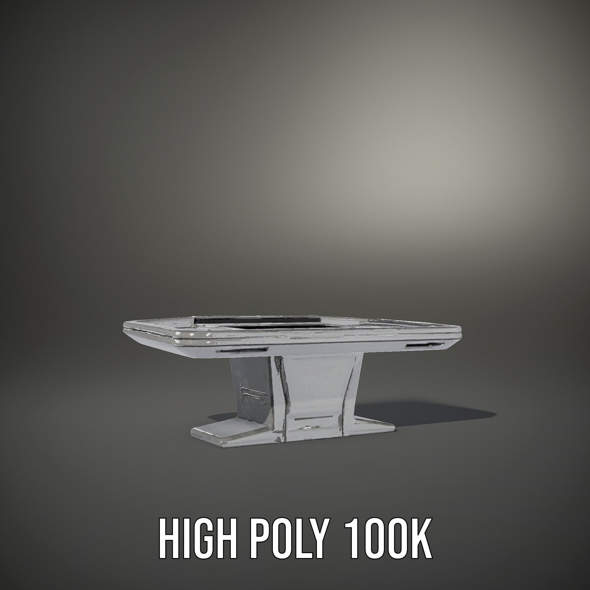 Futuristic Interactive Table Model Pack Low-poly 3D model_11
