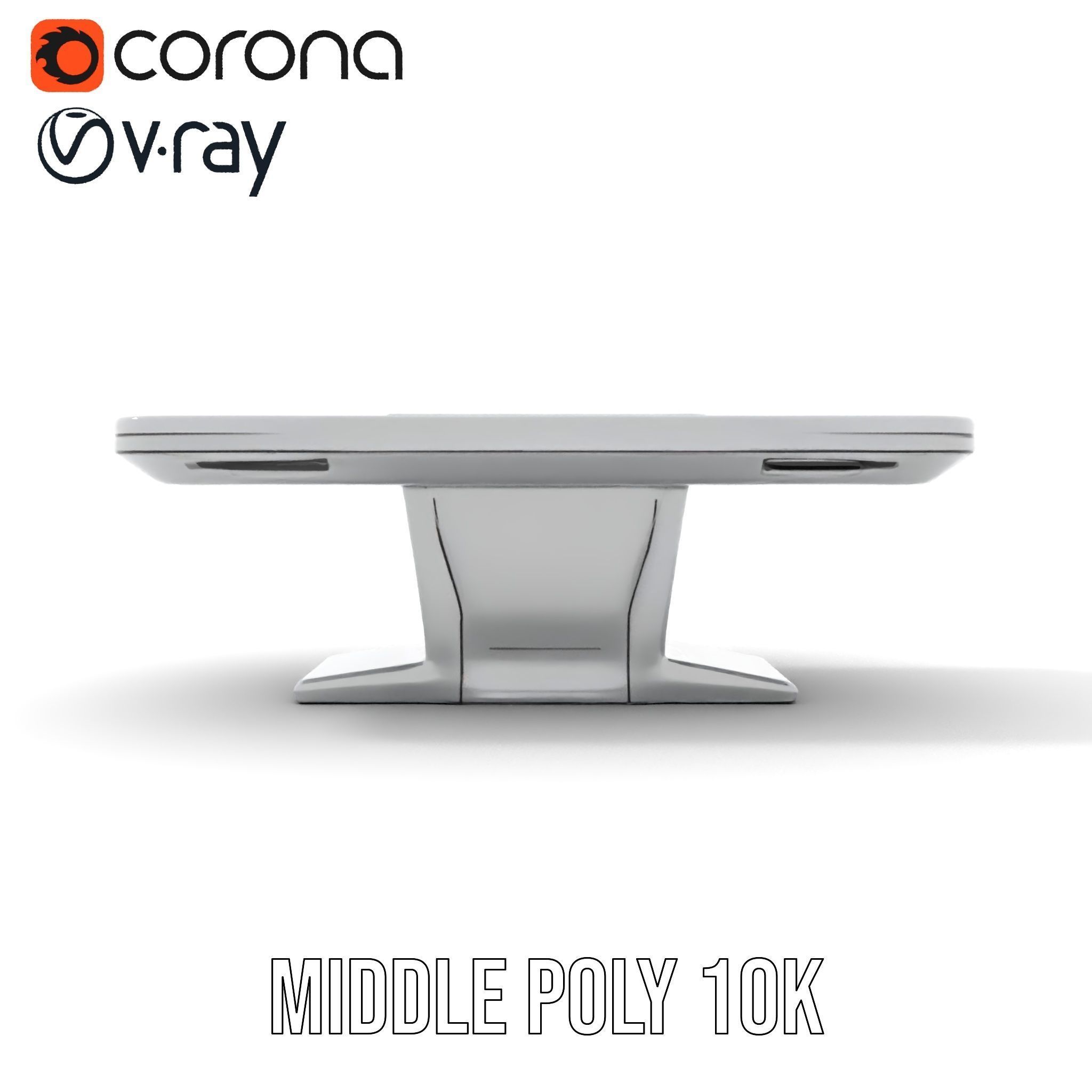 Futuristic Interactive Table Model Pack Low-poly 3D model_19