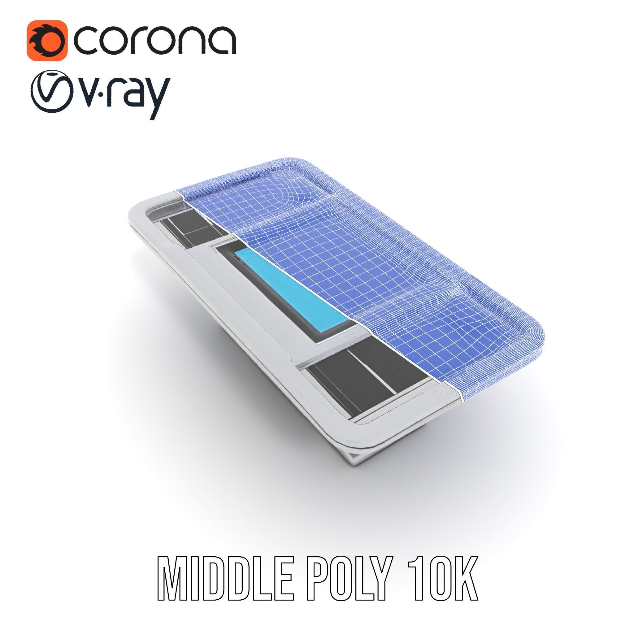 Futuristic Interactive Table Model Pack Low-poly 3D model_27