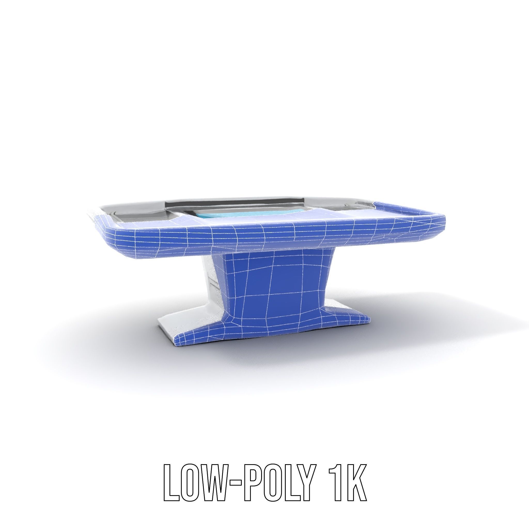 Futuristic Interactive Table Model Pack Low-poly 3D model_31