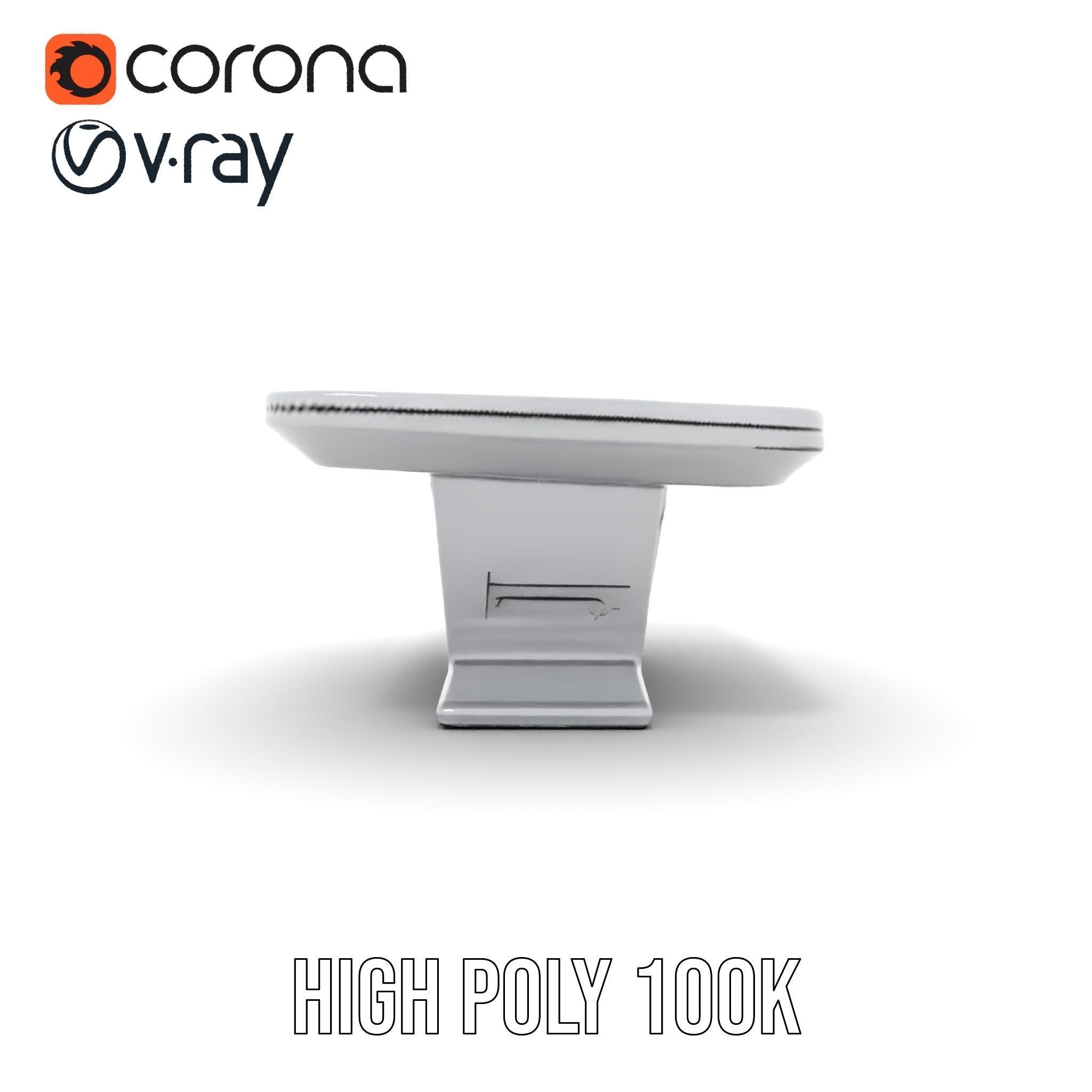 Futuristic Interactive Table Model Pack Low-poly 3D model_21