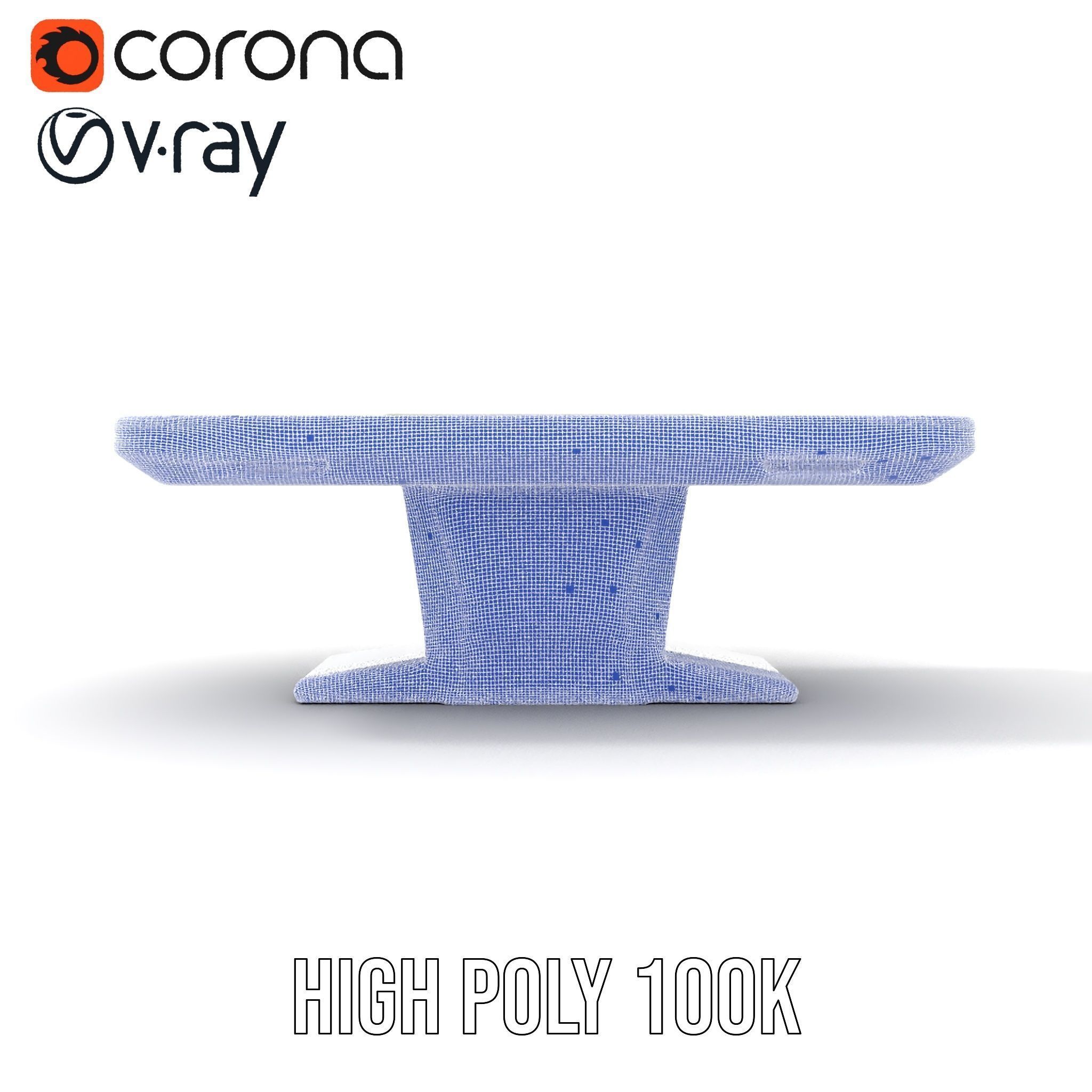 Futuristic Interactive Table Model Pack Low-poly 3D model_34