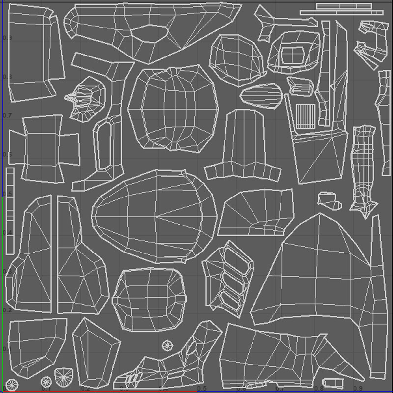 Futuristic Low Poly Concept Supercar Low-poly 3D model_18